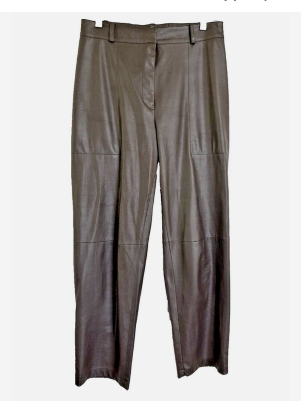 BROCHU WALKER The Stone Vegan Leather Pants Medium Black Faux